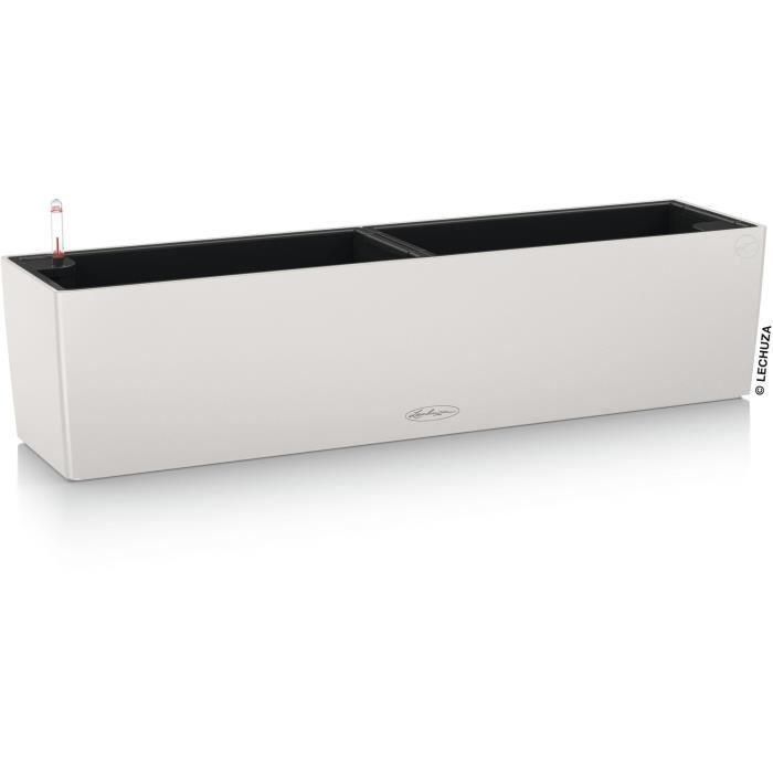 Lechuza 15707 Jardinera Balconera Color 80 Kit Completo Gris Claro 12 L