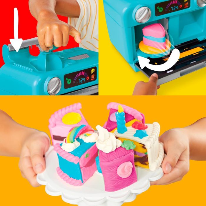 Play-Doh Horno de Pasteles Creativo | Set con 11 Botes de Plastilina, Moldes, Base Giratoria y Accesorios para Niños +3 Años 2 Play-Doh Horno de Pasteles Creativo | Set con 11 Botes de Plastilina, Moldes, Base Giratoria y Accesorios para Niños +3 Años 2