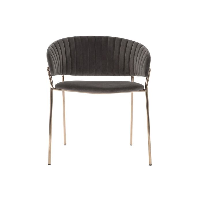 Silla Chic DKD Home Decor Gris Oscuro Dorado 53 x 73 x 58 cm (2 Unidades) 4 Silla Chic DKD Home Decor Gris Oscuro Dorado 53 x 73 x 58 cm (2 Unidades) 4