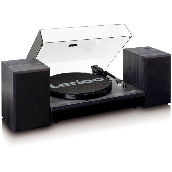 Lenco LS-300 Tocadiscos de tracción por correa Automático Negro de Madera con Bluetooth y Altavoces Integrados 1