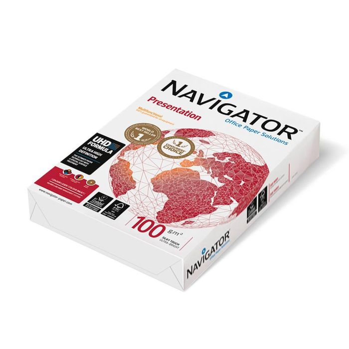 Papel Fotocopiadora Navigator Din A4 100 gramos Papel Multiuso Ink-Jet Y Laser Paquete De 500 Hojas 4