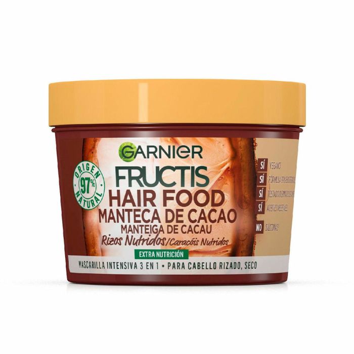 Garnier Fructis Hair Food Manteca De Cacao Mascarilla Rizos Nutridos