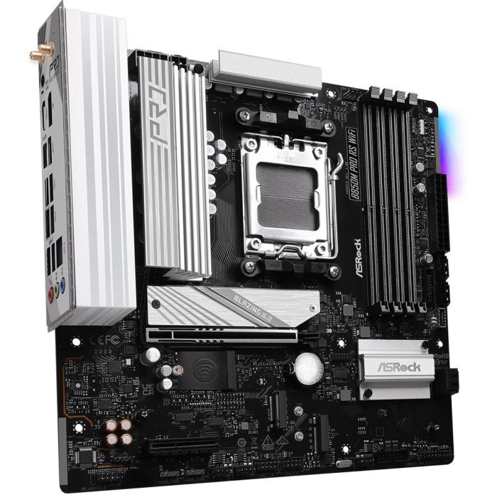 Placa Base ASRock B850M Pro RS WiFi Intel Wi-Fi 6 AMD AM5 3