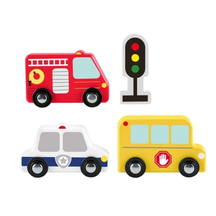 Fisher Price Paquete de 5 Vehículos Auxiliares para Empujar - JCY32 1