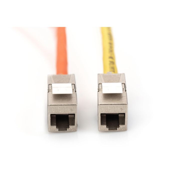 Digitus Keystone Jack CAT 6A Apantallado, Módulo RJ-45 LSA, Organizador de Cables, Set 24 Unidades, Plata 3