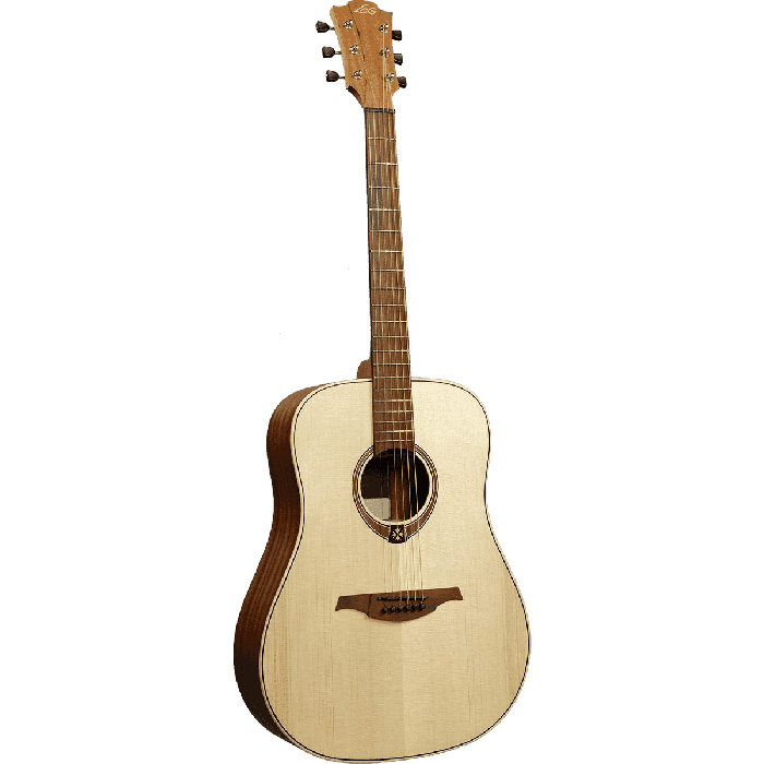 LAG Guitarra Acustica Dreadnought Zurdos Natural Satinado 1