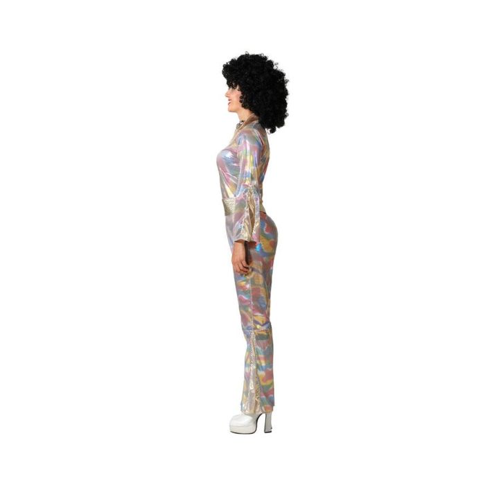Disfraz Disco Mujer Adulto Multicolor Con Cinturón M-L 1