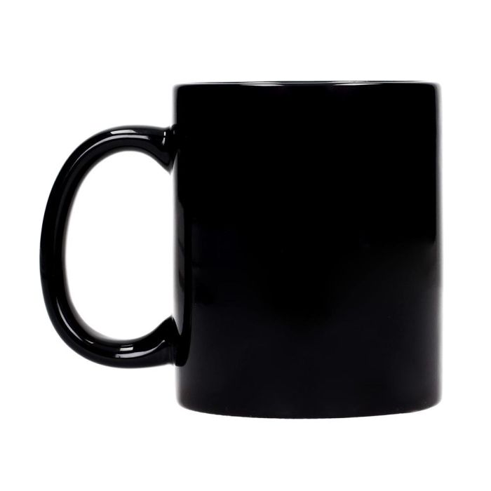 Sd Toys Taza Harry Potter Logo Cerámica Negra Oficial Apta Microondas y Lavavajillas 1