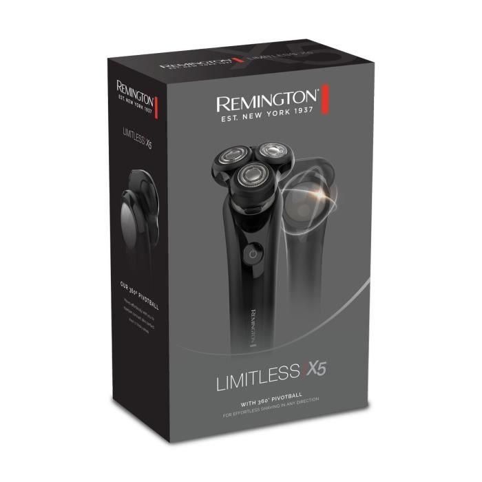Afeitadora eléctrica Remington XR1750 X5 LIMITLESS - Tecnología Pivot Ball 360°, 3 cabezales flexibles, comodidad, húmedo y seco, inalámbrica 1 Afeitadora eléctrica Remington XR1750 X5 LIMITLESS - Tecnología Pivot Ball 360°, 3 cabezales flexibles, comodidad, húmedo y seco, inalámbrica 1