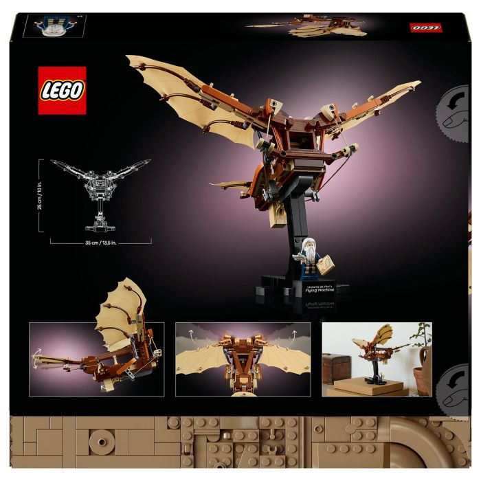 LEGO ICONS 10363 Máquina Voladora de Leonardo da Vinci, Juego Construcción, 493 Piezas, 18+ Años 39