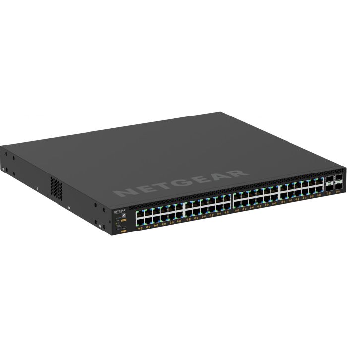 NETGEAR Gsm4352-100Nes Switch Gestionable Gigabit Ethernet 52 Puertos, 48 PoE+ (236W-1440W), 4xSFP+ para Redes Avanzadas 5