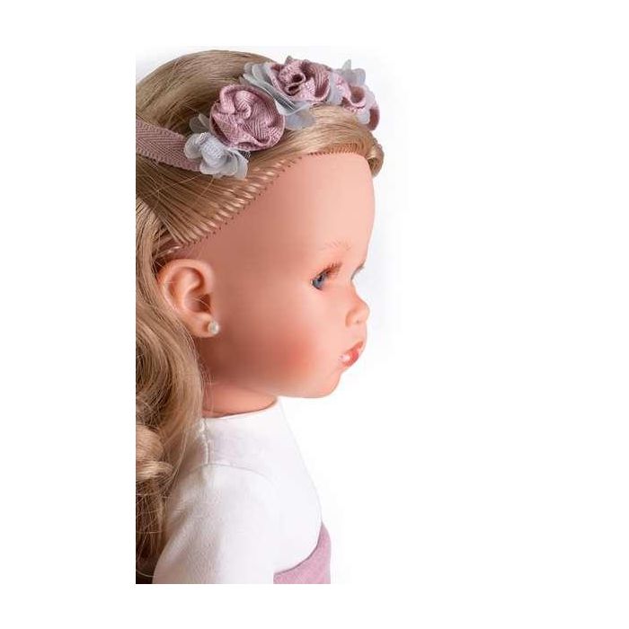 Muñeca comunión bella rubia, con diadema y pendientes 45 cm 4 Muñeca comunión bella rubia, con diadema y pendientes 45 cm 4