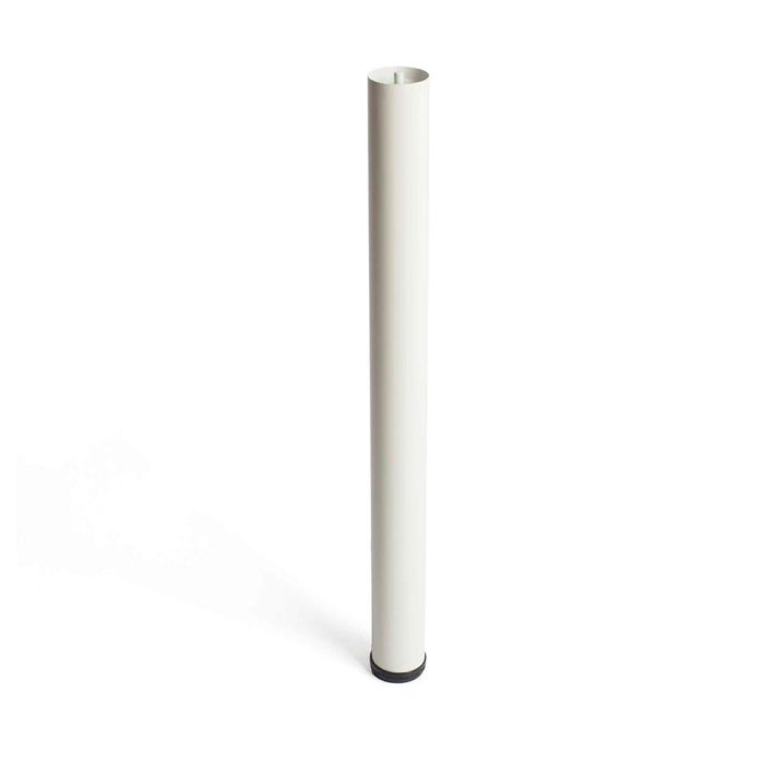 Pata regulable cilíndrica de acero en color blanco mod.406 g. altura 71cm rei 0 Pata regulable cilíndrica de acero en color blanco mod.406 g. altura 71cm rei 0