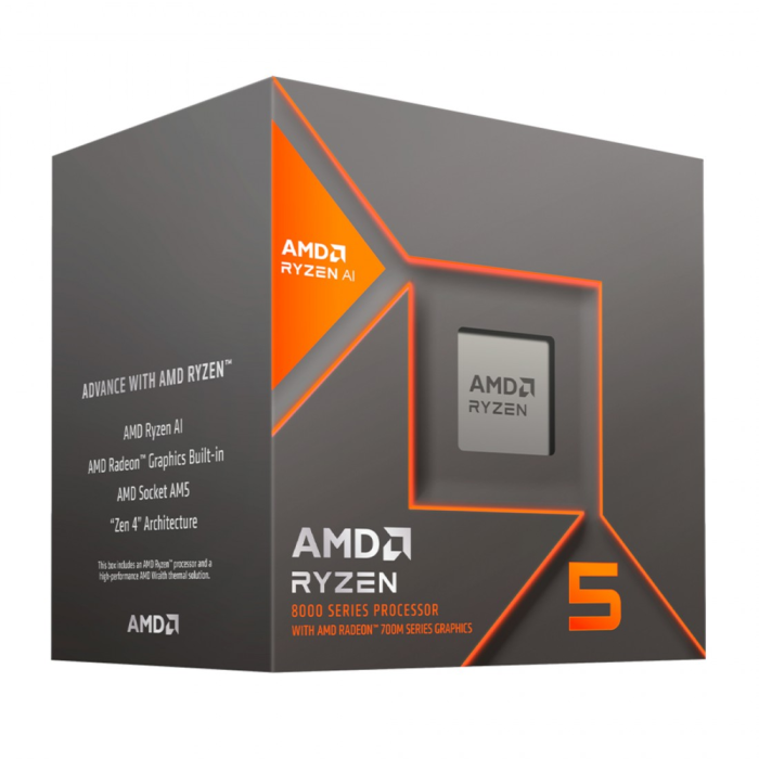 AMD Ryzen 5 8500G Procesador para Escritorio 3,5 GHz 16 MB L3 Zócalo AM5 DDR5 con Gráficos Radeon 740M AMD Ryzen 5 8500G Procesador para Escritorio 3,5 GHz 16 MB L3 Zócalo AM5 DDR5 con Gráficos Radeon 740M