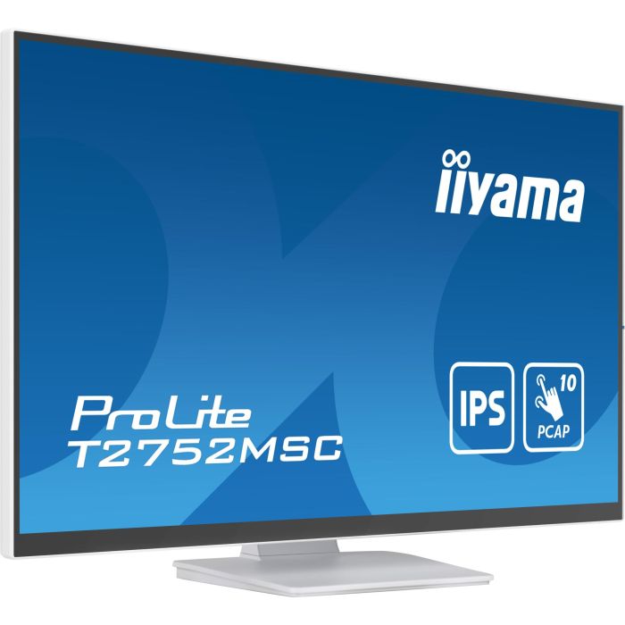 iiyama ProLite T2752MSC-W1 Monitor Táctil 27 Pulgadas Full HD Blanco Capacitivo Proyectado 10 Puntos 12