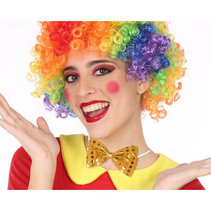 Pajarita Dorada Para Disfraz De Rey, Animador, Carnaval, Espectaculos, Gala, Noble O Artista