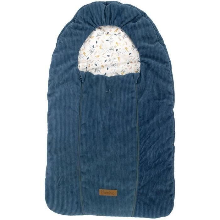 Domiva Nido para Bebé 80 cm Indigo Colección SOBRE EL AGUA. Reductor de Cuna con Colores Vintage, Personajes Entrañables y Materiales Auténticos.