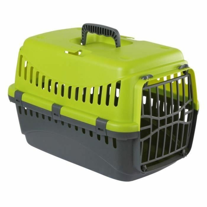 Kerbl KER4018653067659 Caja de Transporte Expedition para Perros, 48x32x32cm, Verde y Gris Oscuro
