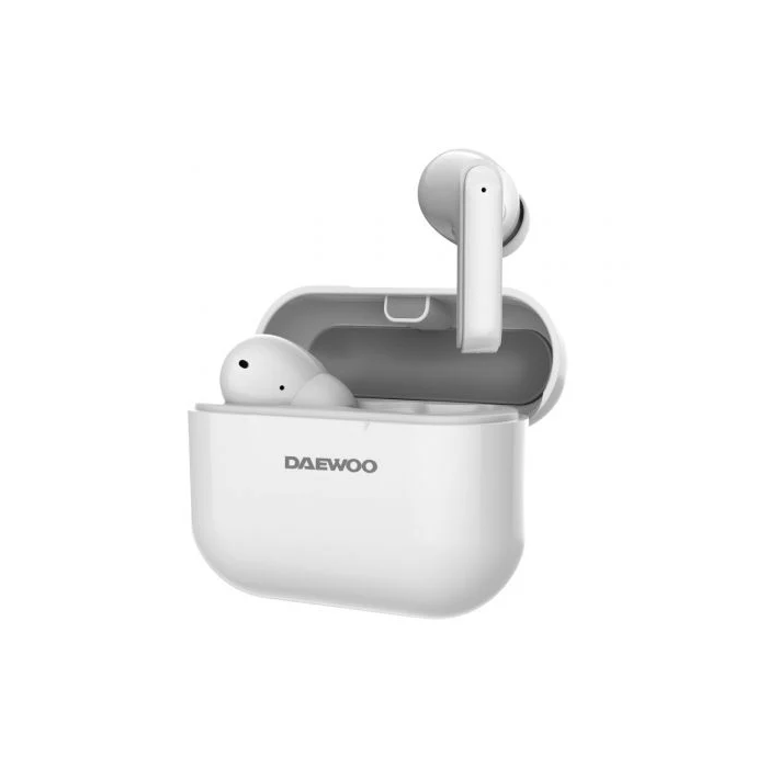 Daewoo Auriculares TWS In-Ear Bluetooth 5.3 Cancelación de Ruido USB Tipo-C Autonomía 6 Horas Blanco 1