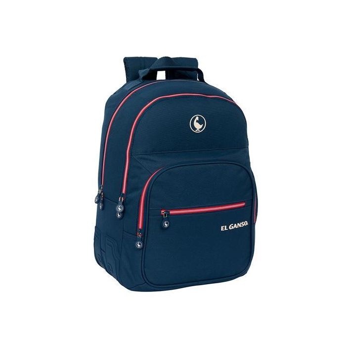 Safta Mochila Doble Adaptable Carro El Ganso "Classic" 20 L Azul Safta Mochila Doble Adaptable Carro El Ganso "Classic" 20 L Azul