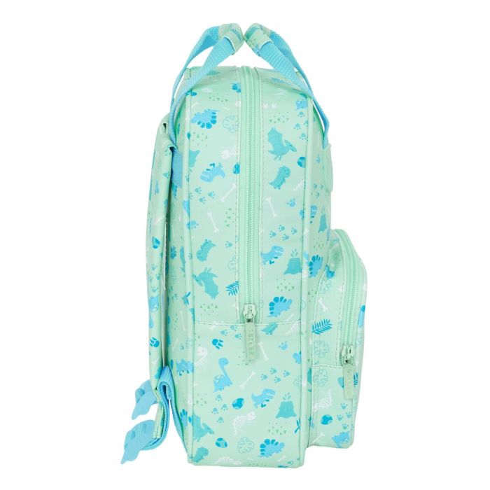 Mochila Infantil Safta Dino Verde 20 x 28 x 8 cm 1