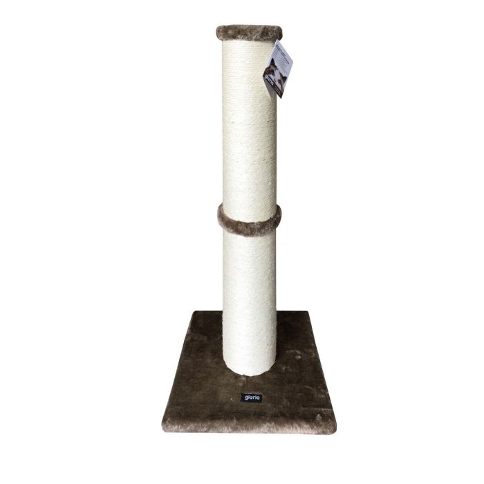 Gloria Sinaloa Poste Rascador para Gatos, Ideal para Arañar, 81.5 cm de Alto, 14 cm de Diámetro, Sisal y Peluche, Marrón Claro Gloria Sinaloa Poste Rascador para Gatos, Ideal para Arañar, 81.5 cm de Alto, 14 cm de Diámetro, Sisal y Peluche, Marrón Claro
