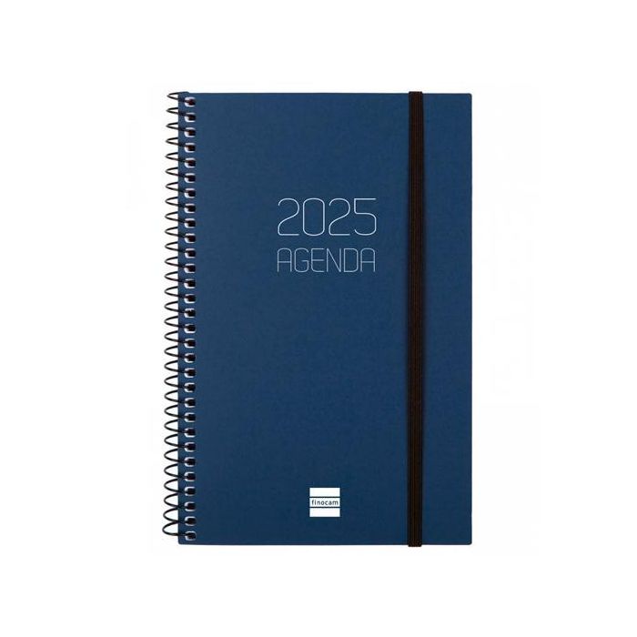 Finocam Agenda Anual Opaque Espiral E5-117x181 mm Svh Azul 2025 Finocam Agenda Anual Opaque Espiral E5-117x181 mm Svh Azul 2025