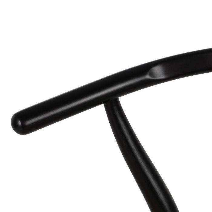 Silla Negro Madera / Fibra Salón 55 X 55 X 77 cm