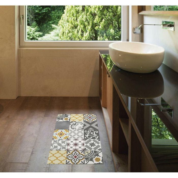 Alfombra vinílica Stor Planet Croma Patch Gris Ambar 100 % PVC (45 x 75 cm) 1 Alfombra vinílica Stor Planet Croma Patch Gris Ambar 100 % PVC (45 x 75 cm) 1