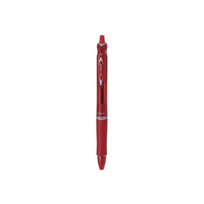 Boligrafo Pilot Acroball Rojo Tinta Aceite Punta De Bola De 1,0 mm Retractil 10 unidades 1