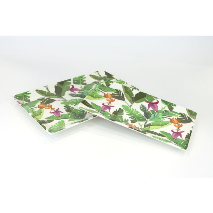 Alfares Bandeja Melamina con Brillo 25 x 15 cm para Frutas, Bananera, Hogar y Cocina, Color Surtido (12 Unidades) 5