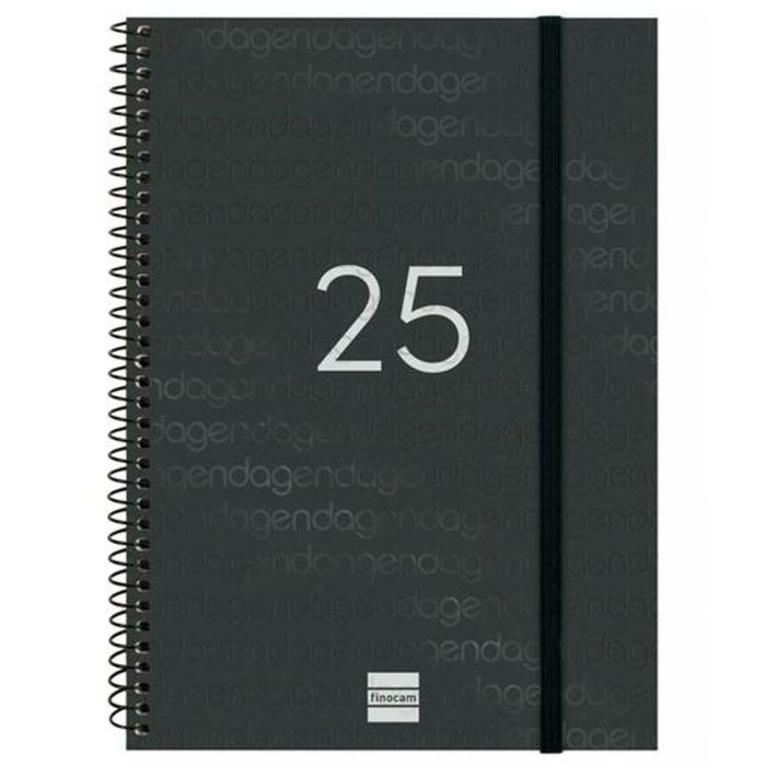 Agenda Finocam YEAR Negro A5 15,5 x 21,2 cm 2025