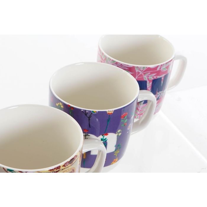 DKD Home Decor Mug de Porcelana Daydream Multicolor 380ml, Apto para Microondas y Lavavajillas, Surtido, Set de 12 Unidades 2 DKD Home Decor Mug de Porcelana Daydream Multicolor 380ml, Apto para Microondas y Lavavajillas, Surtido, Set de 12 Unidades 2
