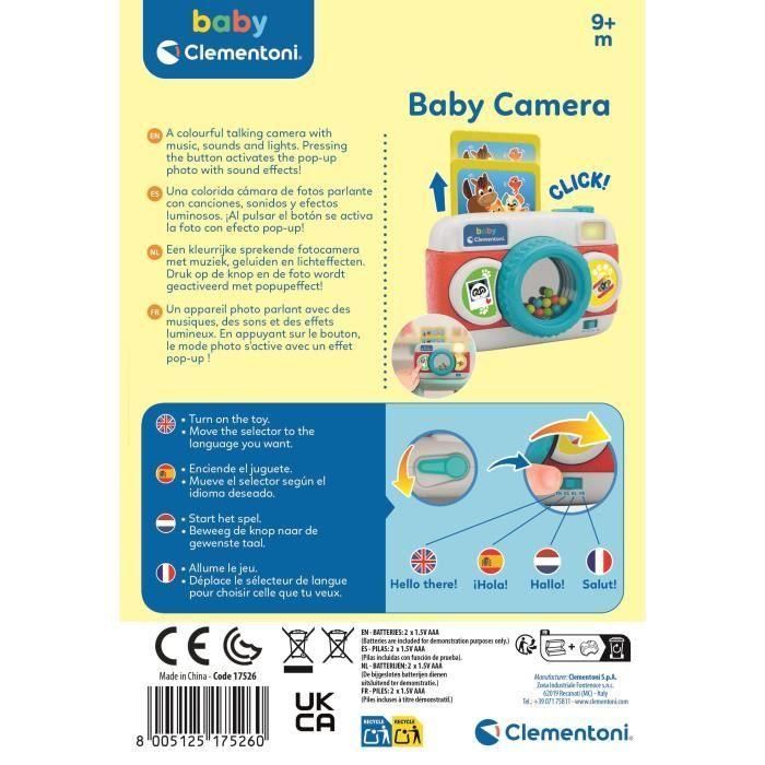 Cámara para bebés parlantes CLEMENTONI 4 Cámara para bebés parlantes CLEMENTONI 4
