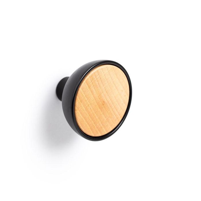 Percha Bol Ø45 Negro Mate/Haya Viefe Percha Bol Ø45 Negro Mate/Haya Viefe