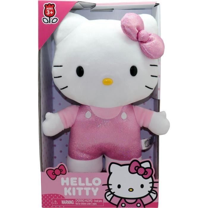 Hello Kitty HKT122 Peluche, Modelo Vestido Pavo Real Rosa, 30 cm, A partir de 3 años Hello Kitty HKT122 Peluche, Modelo Vestido Pavo Real Rosa, 30 cm, A partir de 3 años