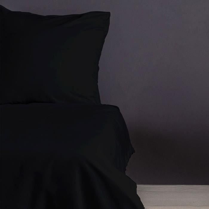 Juego de Cama ASI8684282601265 - 1 Funda Nórdica 220x240 cm + 2 Fundas de Almohada 60x60 cm - 100% Algodón Satén Negro 2 Juego de Cama ASI8684282601265 - 1 Funda Nórdica 220x240 cm + 2 Fundas de Almohada 60x60 cm - 100% Algodón Satén Negro 2