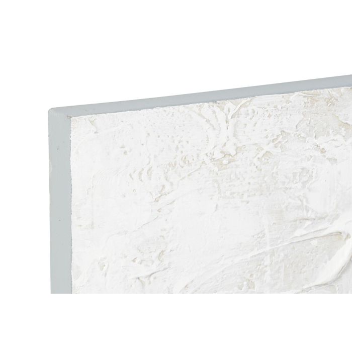 DKD Home Decor Cuadro Decorativo Loft Abstracto Azul Gris Blanco Lienzo y MDF 80x60 cm, Profundidad 3 cm (Pack de 2 Unidades) 1