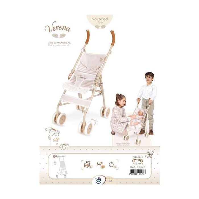 Silla de muñeca grande - para muñecas de hasta 52 cm. verona 35x45x75 cm 8 Silla de muñeca grande - para muñecas de hasta 52 cm. verona 35x45x75 cm 8