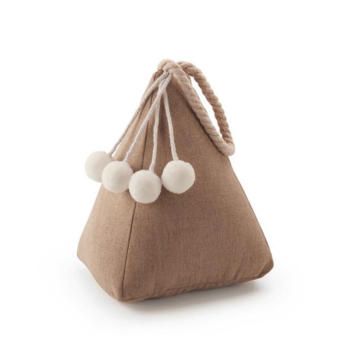 Inofix Tope textil sujetapuerta saco beige, tejido de poliéster, 1kg, 18x13x14cm - Previene portazos y decora 0 Inofix Tope textil sujetapuerta saco beige, tejido de poliéster, 1kg, 18x13x14cm - Previene portazos y decora 0