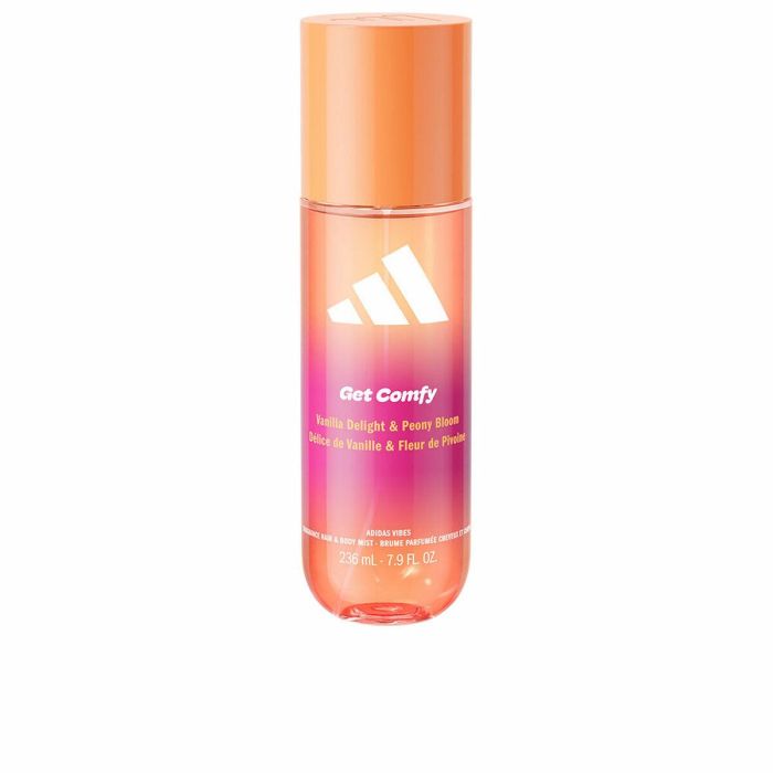 Adidas Vibes Woman Get Comfy Fragrance Hair & Body Mist 236 ml Bruma Corporal y Capilar con Notas de Vainilla y Peonía