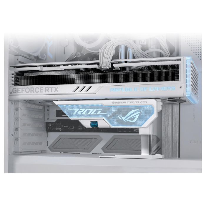 ASUS XH01 Soporte Tarjeta Gráfica ROG Herculx Blanco Compatible NVIDIA GeForce RTX 40 Series 9