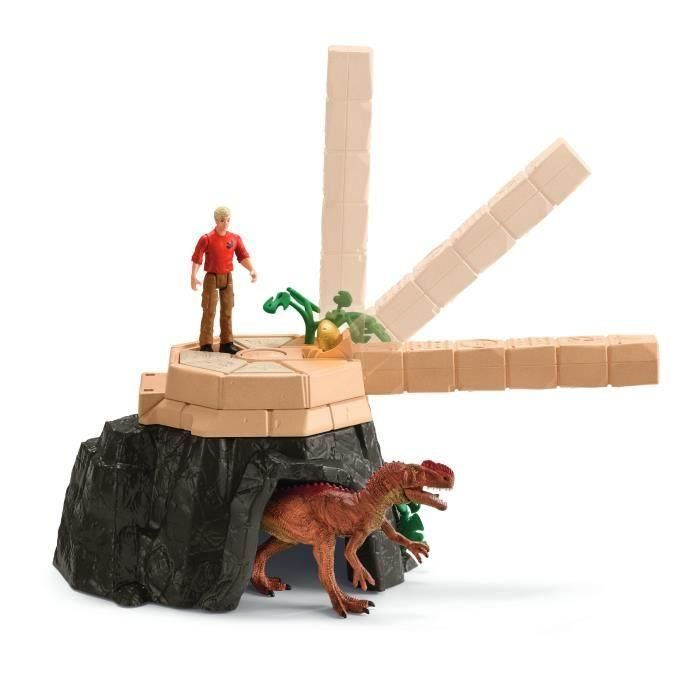 Gran Conquista del Templo Perdido, Set de figuras, SCHLEICH 42656 Dinosaurios, 4 años 2