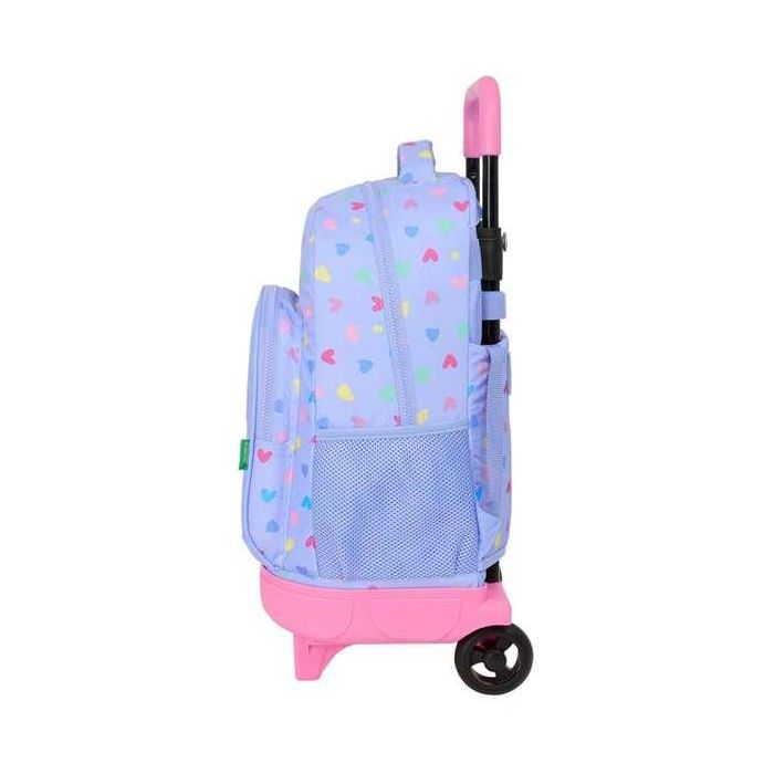 Mochila Escolar Benetton Lila Lila 33 x 45 x 22 cm 2