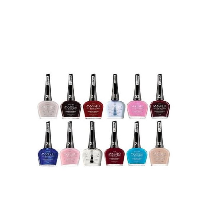 Masglo Gel Evolution - Esmalte Uñas Secado Rápido, Duración 12 Días, Efecto Gel Sin Lámpara, Brillo Intenso, 13.5ml Masglo Gel Evolution - Esmalte Uñas Secado Rápido, Duración 12 Días, Efecto Gel Sin Lámpara, Brillo Intenso, 13.5ml