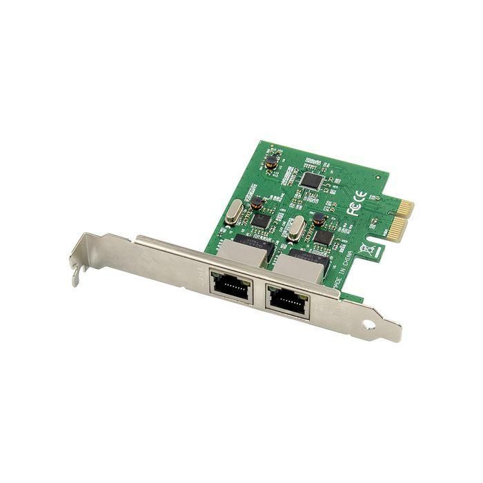 MicroConnect Tarjeta de Red Ethernet Gigabit PCI-E 8111F Doble Puerto RJ45 10/100/1000 Mbps 1