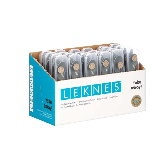 Set 4 Pzs Cubiertos Picnic Col Gris Leknes 20X3CM (24 Unidades) 2 Set 4 Pzs Cubiertos Picnic Col Gris Leknes 20X3CM (24 Unidades) 2