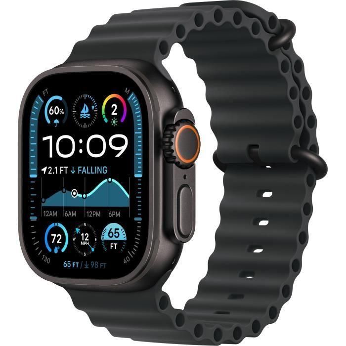 Apple Watch Ultra 2 GPS + Cellular - 49 mm - Caja de titanio negra - Correa negra tipo océano Apple Watch Ultra 2 GPS + Cellular - 49 mm - Caja de titanio negra - Correa negra tipo océano