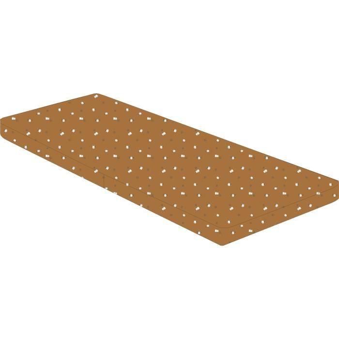 Colchón plegable - Tejido - 60x120 cm - Grosor 5cm - 2 solapas - BOUBOU - DOMIVA Colchón plegable - Tejido - 60x120 cm - Grosor 5cm - 2 solapas - BOUBOU - DOMIVA