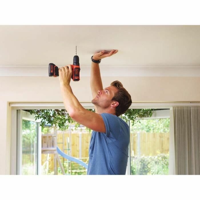 Black & Decker Destornillador Inalámbrico 10.8V, 2 Baterías Litio, Control de Torque 10 Posiciones y Caja 10